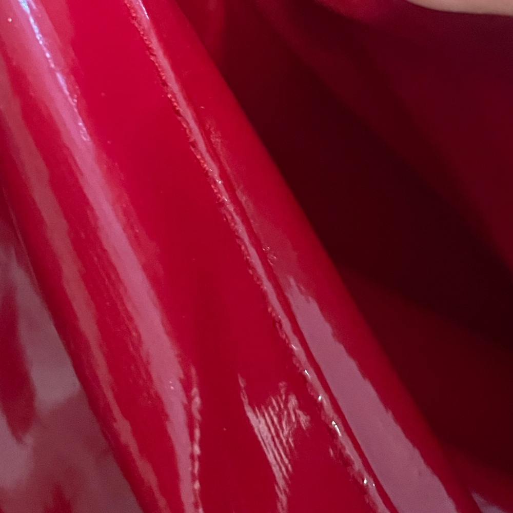 Juicy Couture Red Rain Jacket with Gold Buttons - Picture 12 of 15